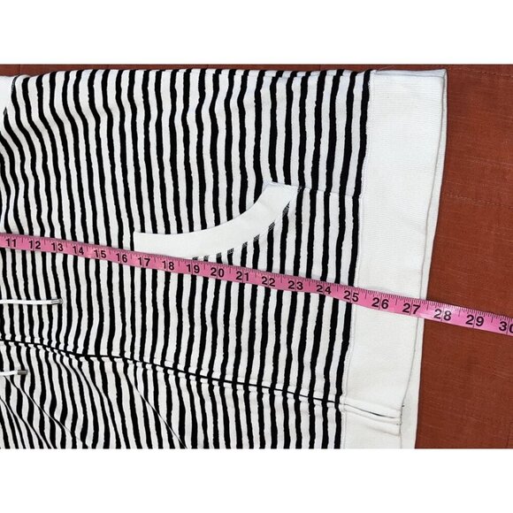 NWT Lauren Ralph Lauren Black & White Sleeveless Striped Zip Pockets Women's Hoo - Picture 9 of 11